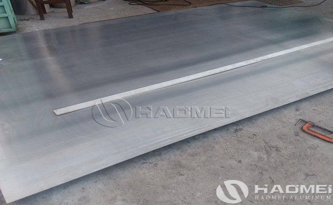 large aluminum plate